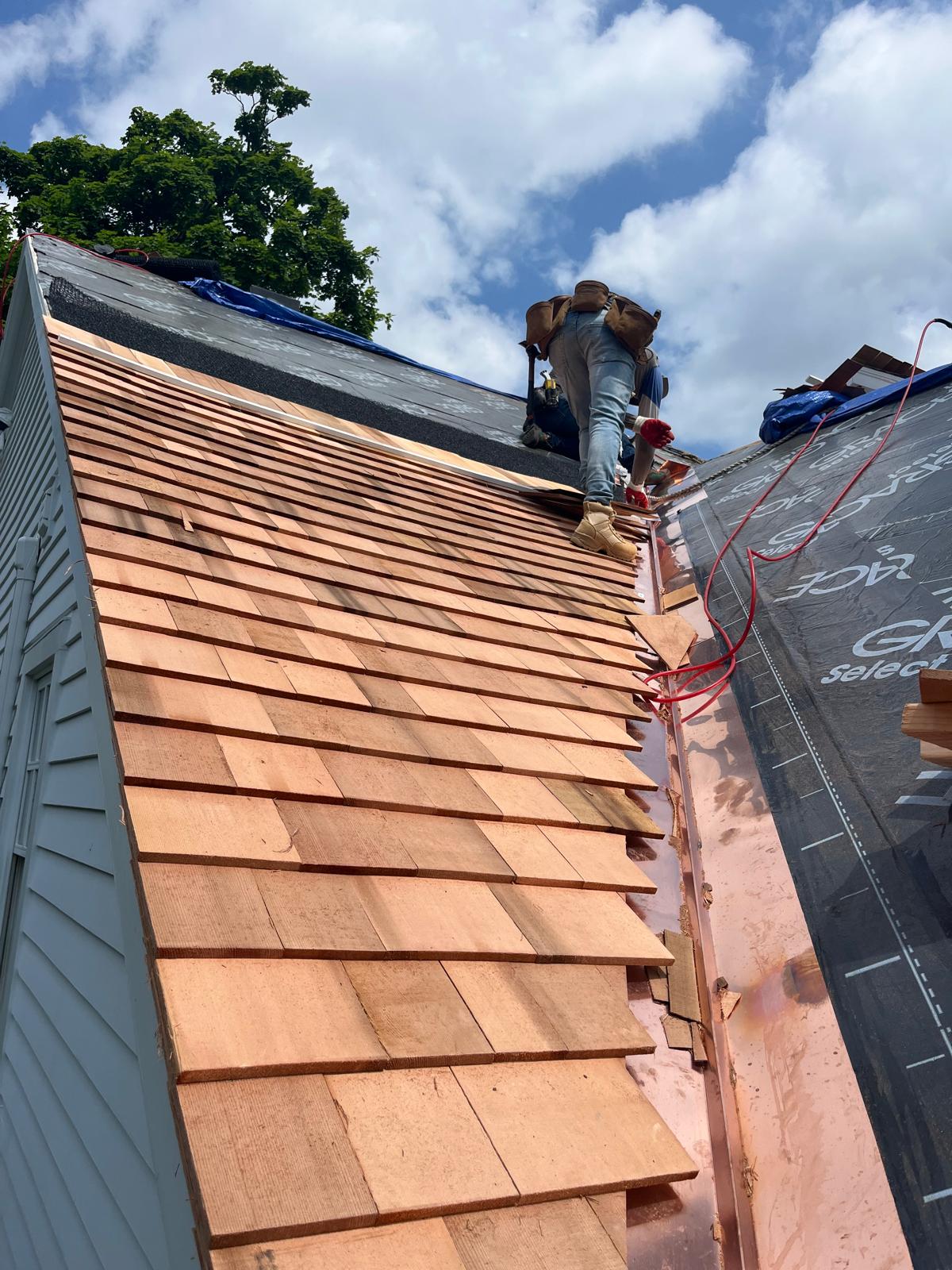 Orange Exteriors roof installation